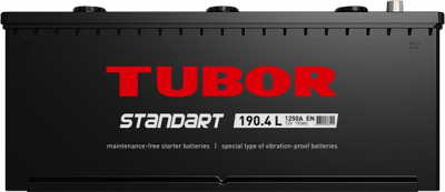 Грузовой аккумулятор Tubor Standart - 190 А/ч российская полярность (-+)