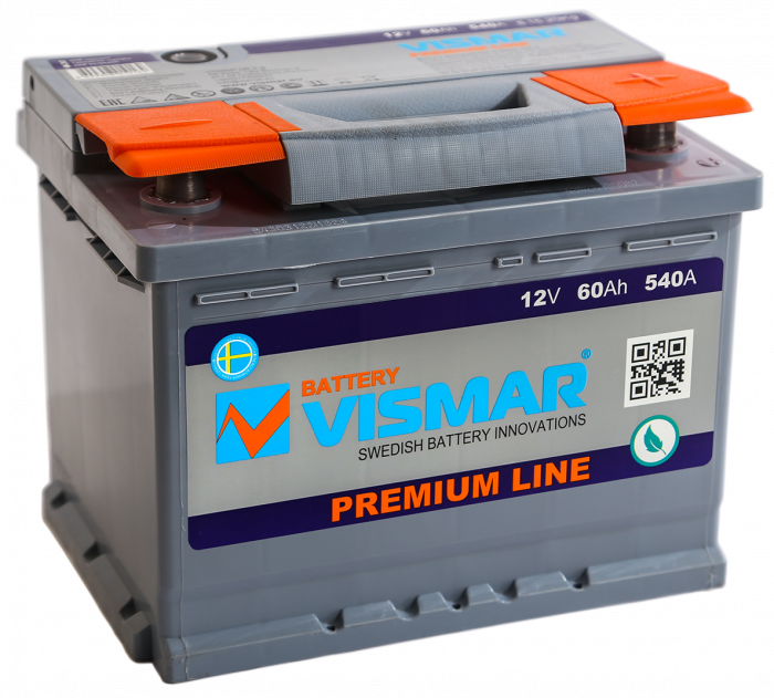 Аккумулятор автомобильный Vismar Premium - 60 А/ч [-+]