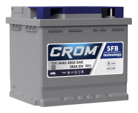 Аккумулятор автомобильный Crom - 44 А/ч  [-+]