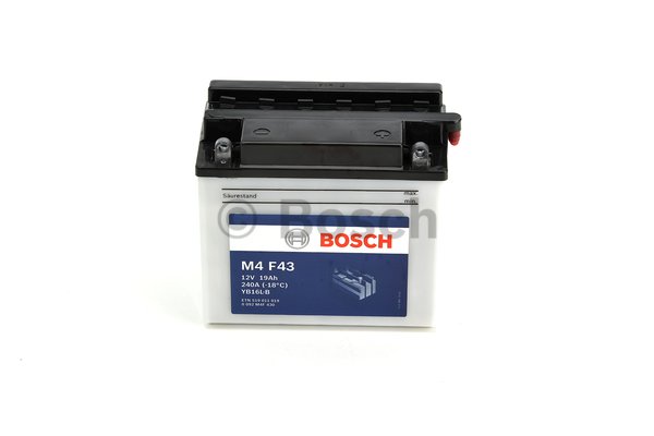 Мотоаккумулятор YB16L-B Bosch M4 F43 Fresh pack - 19 А/ч (0 092 M4F 430) [- +]