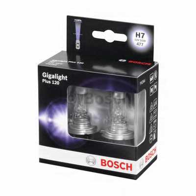 Автолампы H7 Bosch Gigalight Plus +120% (1987301107)