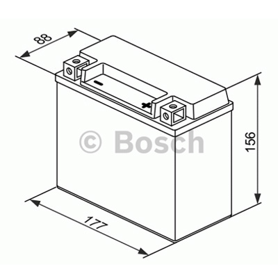 Мотоаккумулятор YTX20L-BS Bosch M6 023 AGM - 18 А/ч (0 092 M60 230) [- +]