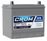 Аккумулятор автомобильный Crom Asia - 60 А/ч (D23R) [+-]