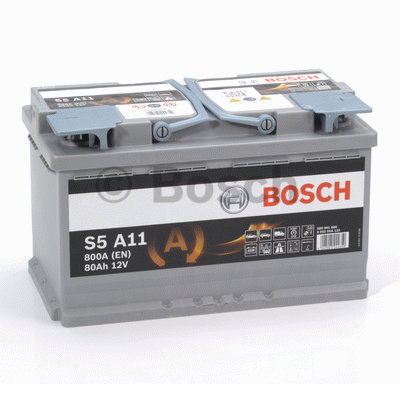 Аккумулятор Start-Stop автомобильный Bosch S5 A11 AGM - 80 А/ч (0 092 S5A 110) [-+]