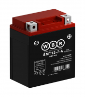 Мотоаккумулятор WBR AGM - 7 А/ч 85 А (SMT12-7-A) YTX7L-BS
