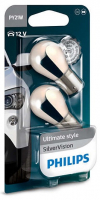 Автолампы PY21W Philips Silver Vision (12496SVB2)