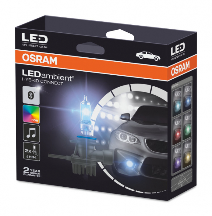 Светодиодные противотуманные лампы HB4 Osram LEDambient Hybrid Connect (LEDEXT102-04)