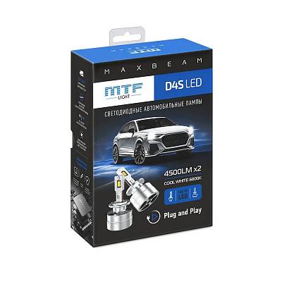 Светодиодные лампы D4S MTF MaxBeam 6000K  LED 4500lm (MBD4S6)