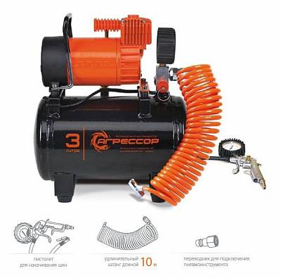 Компрессор с ресивером Агрессор AGR-3LT