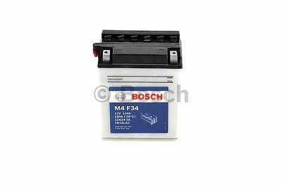 Мотоаккумулятор YB14L-A2 Bosch M4 F34 Fresh pack - 14 А/ч (0 092 M4F 340) [- +]
