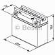 Мотоаккумулятор YB16AL-A2 Bosch M4 F40 Fresh pack - 16 А/ч (0 092 M4F 400) [- +]