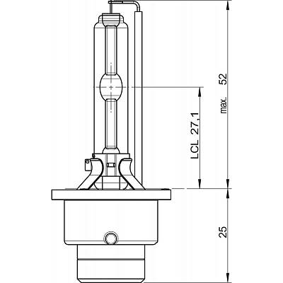 Ксеноновая лампа D4S Osram Xenarc Original (66440)