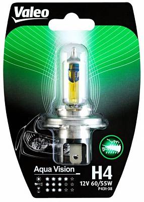 Автолампа H4 Valeo Aqua Vision 3000K (032514)