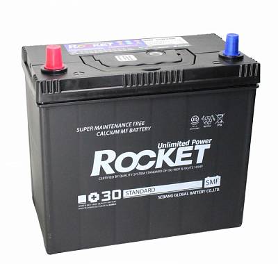 Аккумулятор автомобильный Rocket Asia SMF 55B24R - 45 А/ч  [+-]