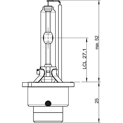 Ксеноновая лампа D2S Osram Xenarc Original (66240)