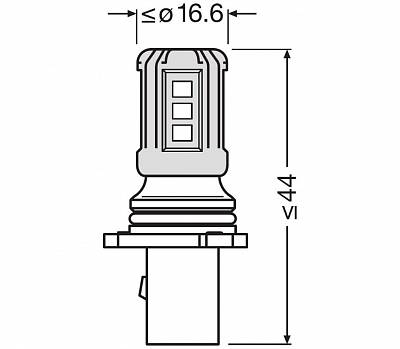 Светодиодная лампа P13W Osram LEDriving SL White 6000K (828DWP)