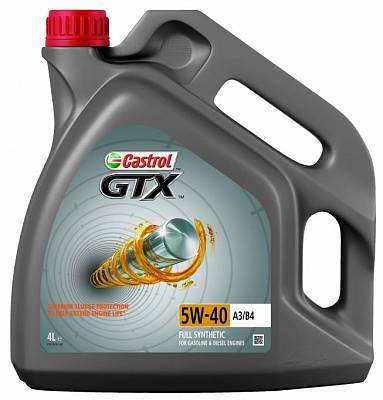 Моторное масло Castrol GTX 5W-40 A3/B4