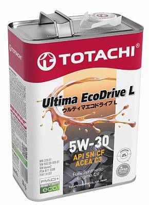 Моторное масло Totachi Ultima Ecodrive L 5W-30 LowSAPs для сажевых фильтров SN
