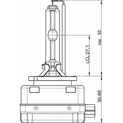 Ксеноновая лампа D1S Osram Xenarc Original (66140/66144)