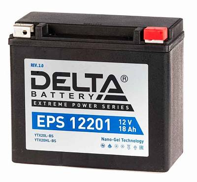 Мотоаккумулятор YTX20HL-BS, YTX20L-BS Delta GEL - 20 А/ч 310 А (EPS 12201) [- +]