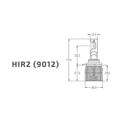 Светодиодные лампы HIR2(9012) MTF Dynamic Vision LED 5500K (DVH2K5)