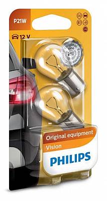 Автолампы P21W Philips Vision (12498B2)
