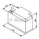 Мотоаккумулятор YTR4A-BS Bosch M6 003 AGM - 3 А/ч (0 092 M60 030)