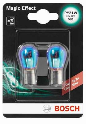 Автолампы PY21W Bosch Magic Effect 