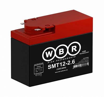 Мотоаккумулятор WBR AGM - 2.6 А/ч 45 А (SMT12-2.6) 