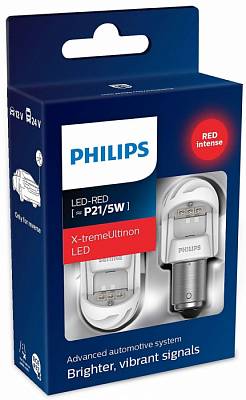 Светодиодные автолампы P21/5W Philips X-tremeUltinon LED gen2 Red (11499XURX2)