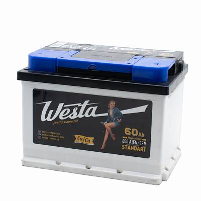 Аккумулятор автомобильный Westa Black - 60 А/ч [-+] Турция
