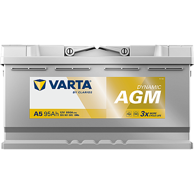 Аккумулятор Start-Stop автомобильный Varta A5 Dynamic AGM - 95 А/ч (595 901 085) [-+]