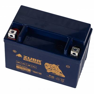 Мотоаккумулятор Zubr Bike Premium Nano Gel - 9 А/ч 145 А (YTX9-BS) [+-]