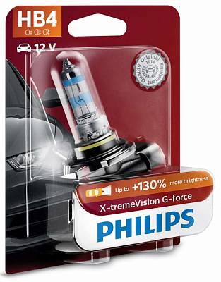Автолампа HB4 Philips X-tremeVision G-force +130% (9006XVGB1)