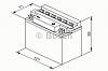 Мотоаккумулятор YB4L-B Bosch M4 F17 Fresh pack - 4 А/ч (0 092 M4F 170) [- +]