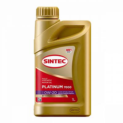 Моторное масло Sintec Platinum 0W-20 GF-6A API SP (1 л.)