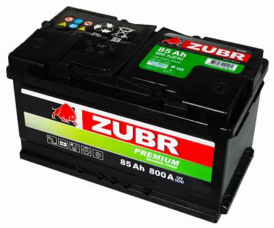Аккумулятор автомобильный Zubr Premium - 85 А/ч [-+]