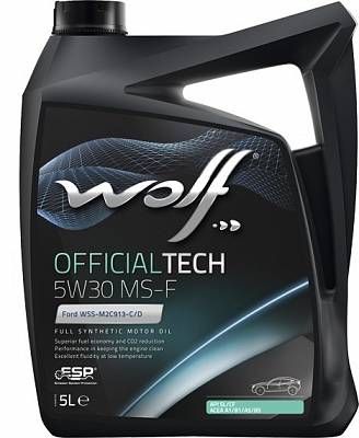 Моторное масло Wolf Officialteah 5W-30 MS-F A5/B5