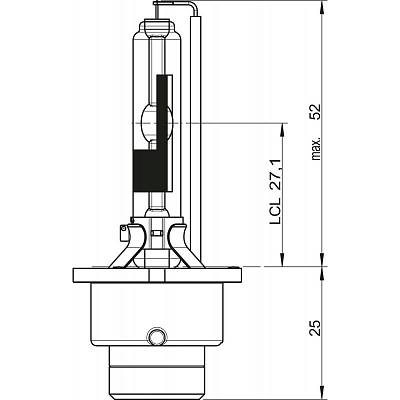 Ксеноновая лампа D4R Osram Xenarc Original (66450)