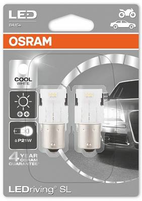 Светодиодные лампы P21W Osram LEDriving SL Standard White 6000K (7458CW-02B)
