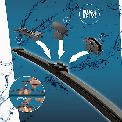 Задний стеклоочиститель Valeo HydroConnect Rear HR40 (40 см)