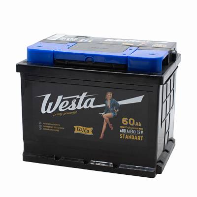 Аккумулятор автомобильный Westa Black - 60 А/ч [+-] Турция