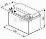 Мотоаккумулятор YTX9-BS Bosch M6 010 AGM - 8 А/ч (0 092 M60 100) [+ -]