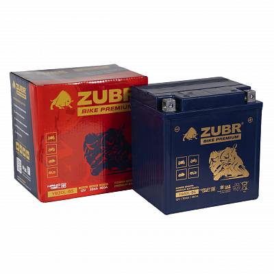 Мотоаккумулятор Zubr Bike Premium Nano Gel - 30 А/ч 360 А (YB30L-BS) [-+]