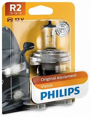 Автолампа R2 Philips Vision +30 % (12475B1)