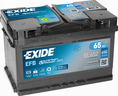 Аккумулятор Start-Stop автомобильный Exide Start-Stop EFB EL652 - 65 А/ч [-+]