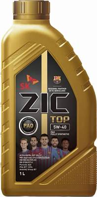 Моторное масло Zic TOP 5W-40 SP/A3/B4