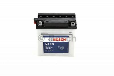 Мотоаккумулятор 12N7-4A Bosch M4 F22 Fresh pack - 7 А/ч (0 092 M4F 220) [+ -]