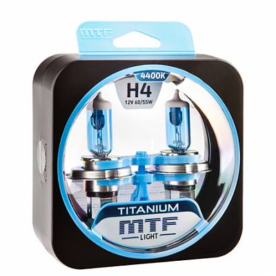 Автолампы H4 MTF Titanium 4400K (HTN1204)