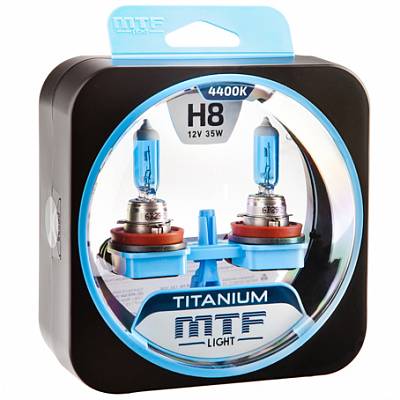Автолампы H8 MTF Titanium 4400K (HTN1208)